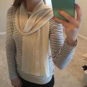 Irish Wool Cream Scarf